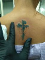 Cross tattoo #cross #tattoo #colortattoo 
