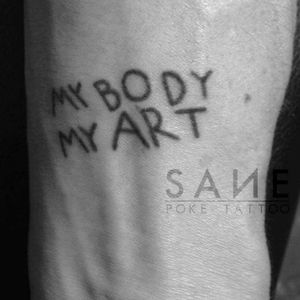 My Body My Art.. Poke tattoo