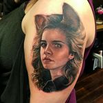 #EmmaWatson as #HermioneGranger after taking the #polyjuicepotion by #SarahMiller #HarryPotter #Hermione #WarnerBrothers #JKRowling #FantasticBeasts #cat 