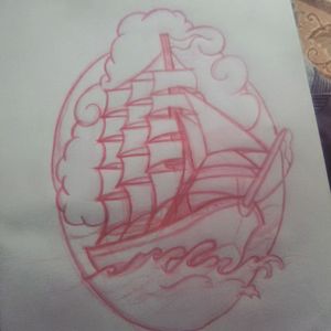#linework #clippership #traditional #AmericanTraditional 