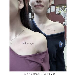Sister Tattoos 👭Instagram: @karincatattoo #sister #tattoo #ink #tattooed #tattoos #tatted #tattoostudio #tattoolove #tattooart #tattooartist #sisters #dövme #istanbul #turkey