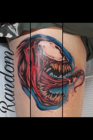 Full Color Venom Tattoo