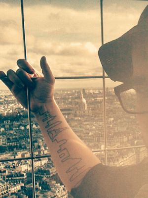 3 cities I have lived in: #paris #nantes #houston #minimalistic #minimaltattoo #skylinetattoo and still some space to follow