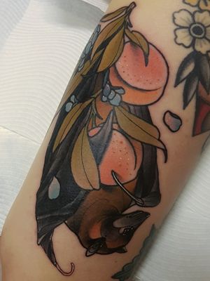 Fruit bat for AJ!Email njvtattoo@gmail.com for bookings!