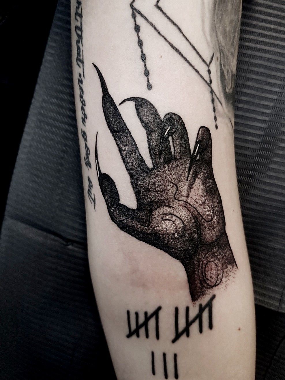 Witch Hand Tattoo by Jesse Neumann TattooNOW