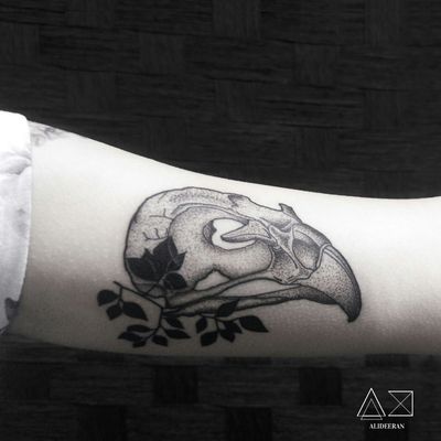 Negative Space - Secretary Bird skull #negative #negativespace #negativespacetattoo #secretarybird #birdskull #tattoo #equilattera #tattooart #inkedup #bodyart #tattooes #black #tattooing #puantalizm #simplistictattoo #blackwork #tattrx #blackworkers #tattooarmadasubmission #tattoodo #tattoo2me #tattoo2us #thinkbeforeyouink #alideeran