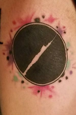 A symbol from a band call Silent Planet, this from their album called "The Night God Slept", got this because of their "Heal Us Of Our Sins" shirt they have.