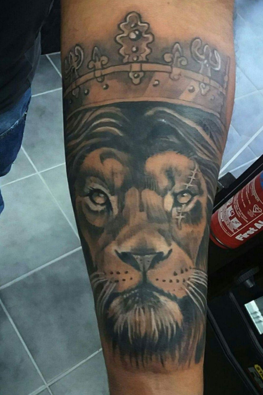 Tattoo uploaded by Vesna Vojvodic  blackandgreytattoo blackandgrey  realistic lion  Tattoodo