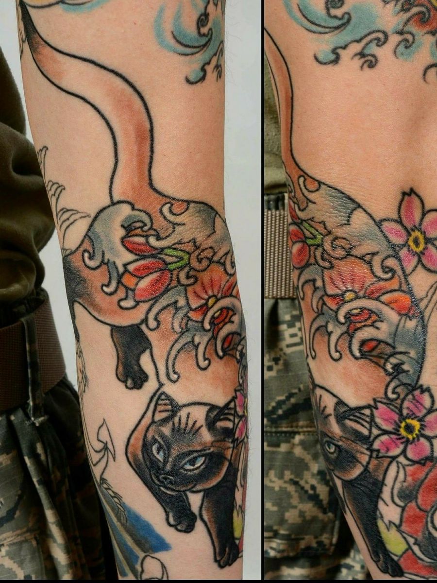 Tattoo Uploaded By Shawn White Siamese Monmon Cat Tattoodo Tattoo Uploaded By Shawn White Siamese Monmon Cat Tattoodo