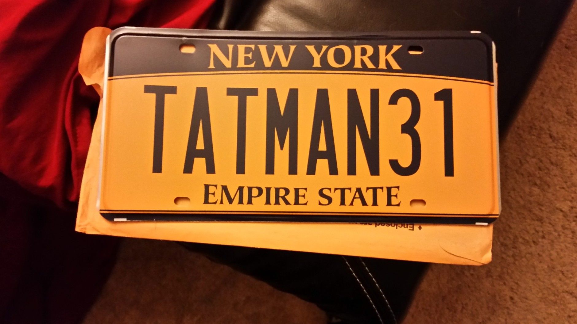 Tattoo uploaded by Joe • Joe Ruback aka License Plate Guy. #NewYorkGiants # NewYork #JoeRuback #LicensePlateGuy • Tattoodo