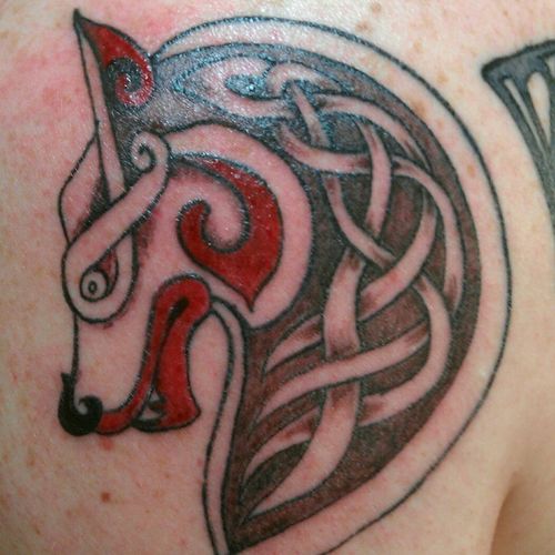 #celtic #norse #irish #tattoo #wolf 