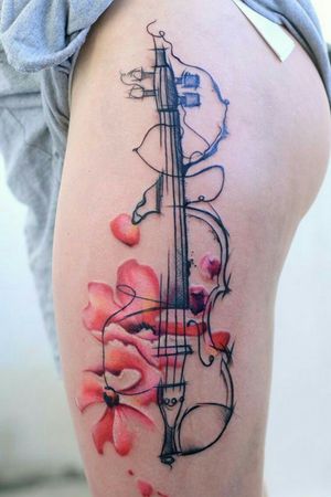 Violin and music 
