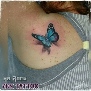Zen Tattoo - Borboleta 3D. #zentattoo #mrrock #oblogdozen #borboleta #buttlerfly #3d #tatuagem3d #tattoo #tatuagem #tatuaje #tatuaggio #tatouage #eletricink #everlastcolors #instattoo #inklife #inklovers #ink #inked #taquaritinga #taqua