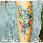 Zen Tattoo - Lobo em aquarela. #lobo #wolf #watercolor #aquarela #watercolortattoo #tatuagemaquarela #tattoo #tatuaje #tatuagem #zentattoo #mrrock #oblogdozen #taquaritinga #taqua #inked #inklovers #tatuagemfeminina #instattoo #eletricink #everlastcolors