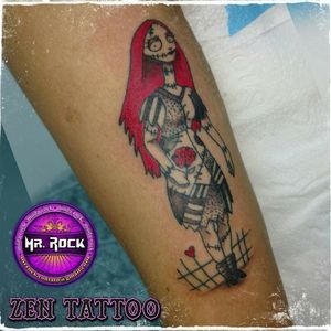 Zen Tattoo - Sally.#sally #jackskellington #zentattoo #mrrock #oblogdozen #tattoos #tattoo #tatuaje #tatuaggio #tatuagem #ink #inklife #instattoo #instaink #tattoolife #tattoolovers #eletricink #everlastcolors #taquaritinga #taqua #timburton