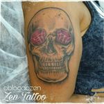 Zen Tattoo - Caveira com Diamantes. #zentattoo #mrrock #oblogdozen #taquaritinga #taqua #tattoo #tatuagem #tatuaje #caveira #skull #inked #inklovers #instattoo #facetattoo #eletricink #everlastcolors #diamantes #diamonds