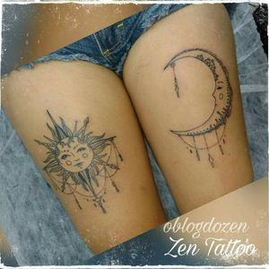 Zen Tattoo - Sol e Lua. #tattoo #tatuagensfemininas #tatuagem #tatuaje #sol #lua #sun #moon #sole☀️ #luna #zentattoo #oblogdozen #mrrock #taquaritinga #taqua #instattoo #tattoolovers