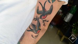 Traditional Birds Tattoo