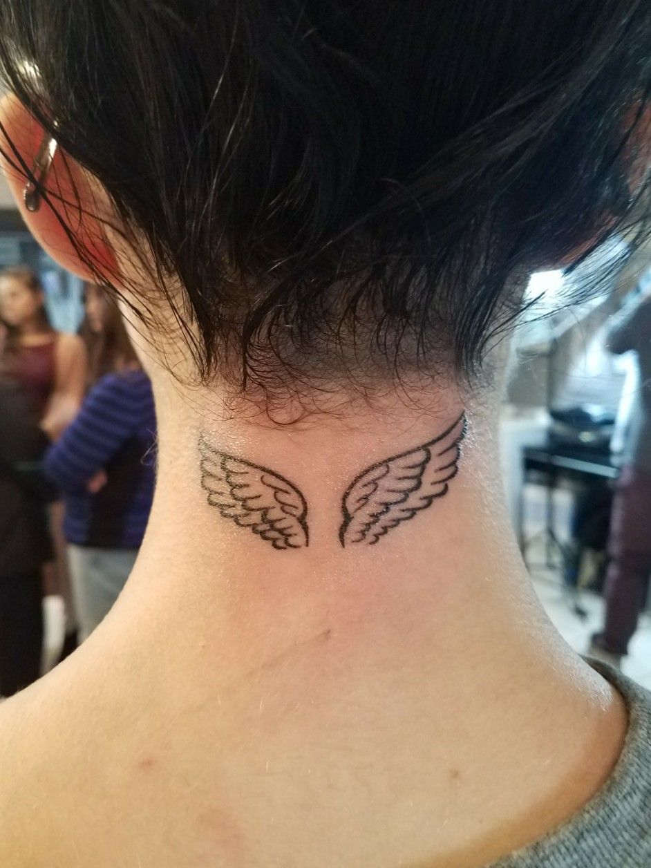 Wing tattoo design on neck by dheyur at pixeltattoos      wings  wingtattoo tattoo wingsonneck tattooonneck wingtattoodesign   Instagram