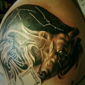 Taurus and Aquarius tattoo 