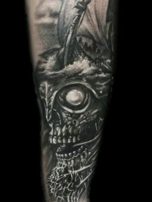#tattoo #tattoosp #tattoolovers #tattootime #tattoolife #darkart #macabreart #morbidart #horrorart #sp #011 #bnginksociety #blackandgreytattoo #blackandgrey #ink #inked #tattoocommunity #tattoopins #blackwork #tatuagem #sptattoo #tattooflash 