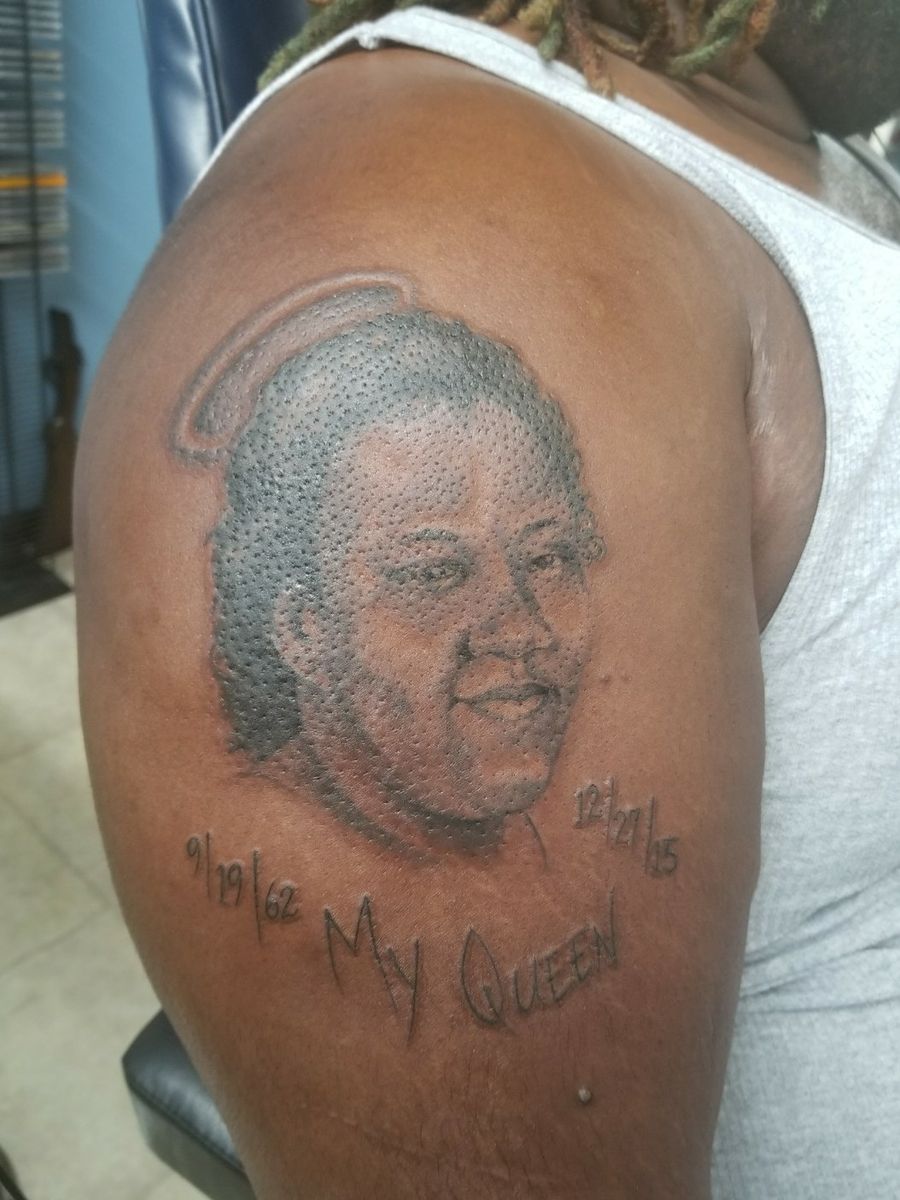 Tattoo uploaded by DeMarcus Bradley • My angel queen • Tattoodo
