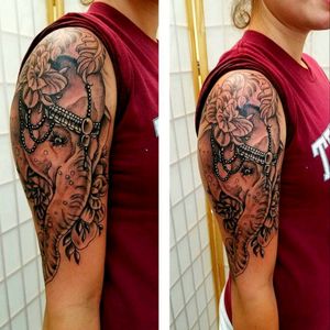 #elephanttattoo #blackngreytattoo #Tattoos #tattoodo #girlyink.@alaskatattoos