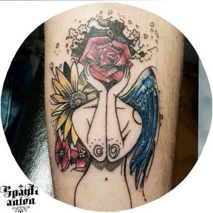 #tattoo #tattoos #tat #ink #inked #TFLers #tattooed #tattoist #coverup #art #design #instaart #instagood #sleevetattoo #handtattoo #chesttattoo  #instatattoo #bodyart #tatts #tats #amazingink #tattedup #inkedup #lineworktattoo #rosetattoo #daisytattoo #wingtattoo #txttoo #tattism #tattrx