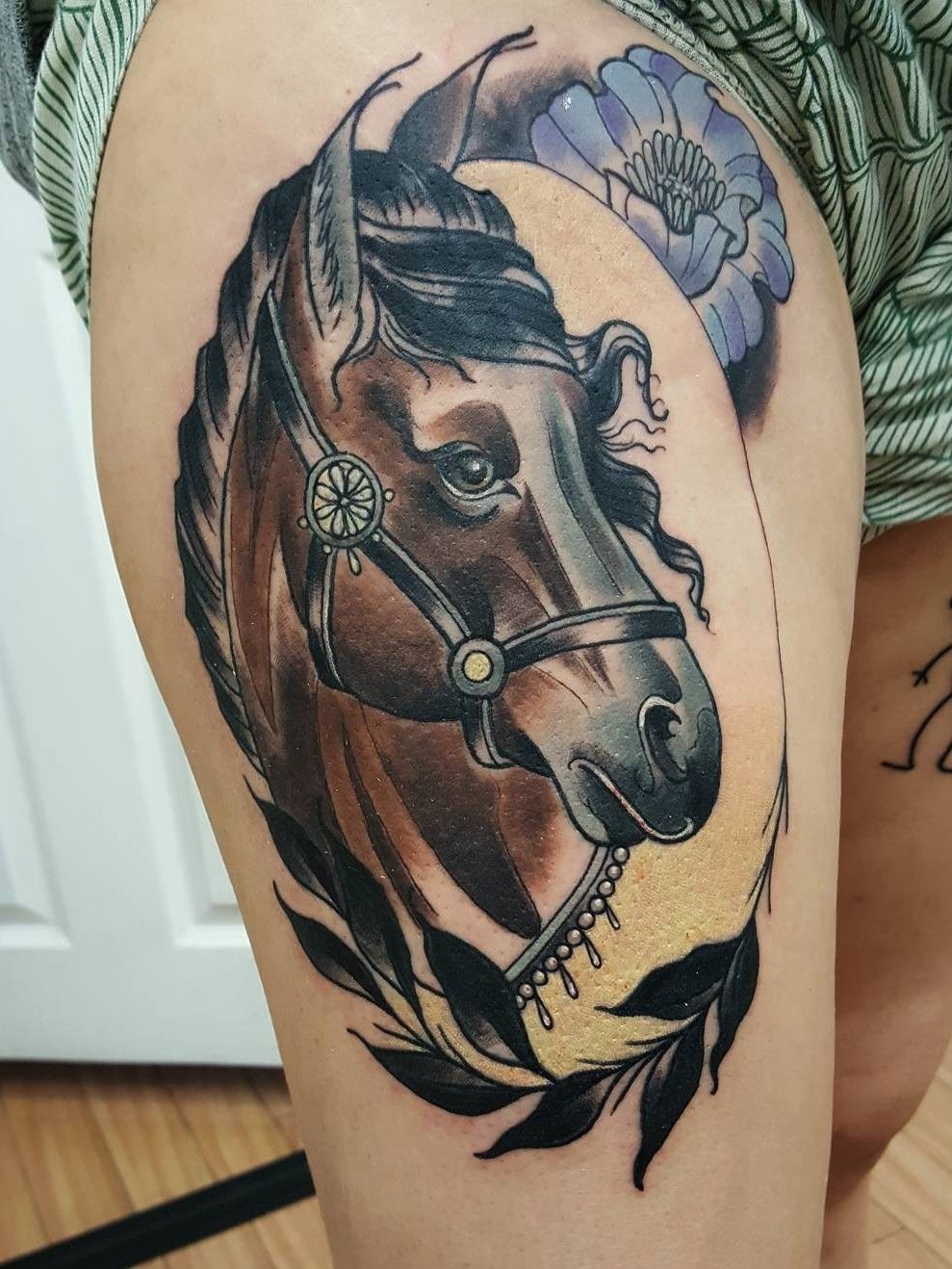 Tattoo tagged with animal deboracherrys huge horse facebook twitter  sleeve neotraditional  inkedappcom