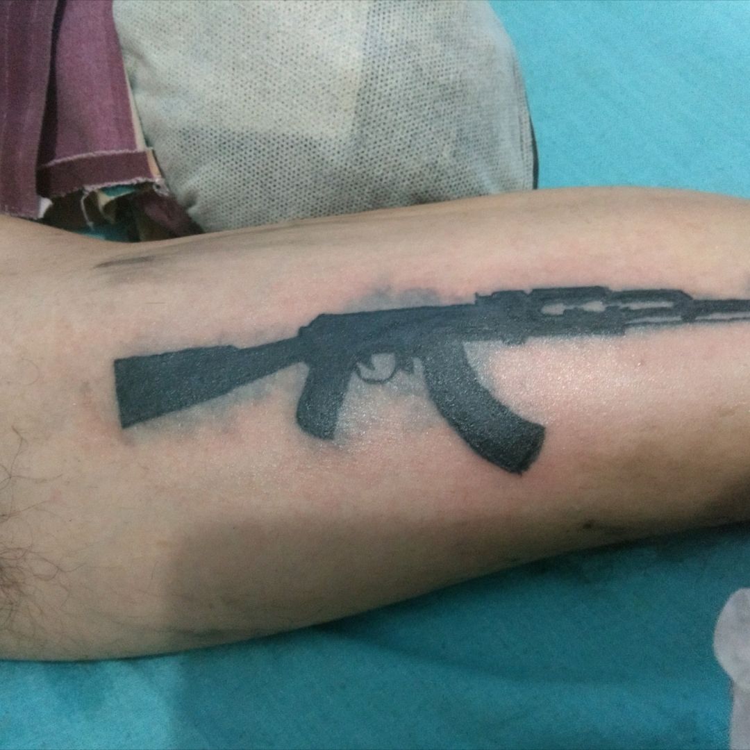 AK 47 Tattoo  Finger  Facebook