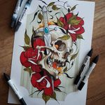 Neotraditional skull....promarkers