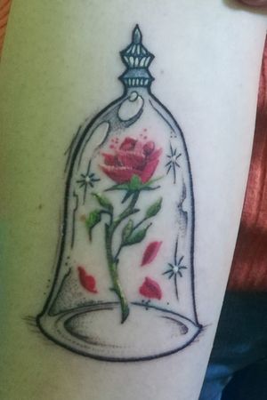 My first tattoo #rose #thebeautyandthebeast  #tattoo 