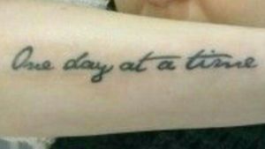 Something to remind me that I must not think on bad things that might not come in the future and to enjoy the present#quotetattoo 