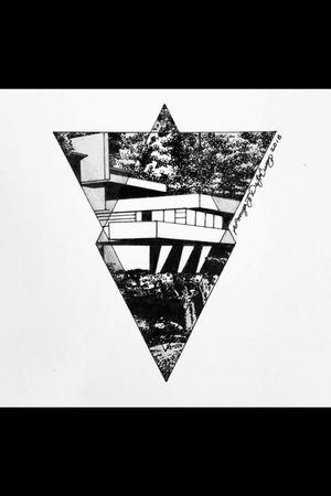 #forrest #dotwork #architecture #triangle 