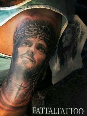 #tattooreligious #tattoojesus #tattooblackandgrey #tattooartist 