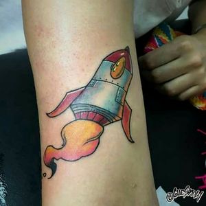 Rocket Dessign and tattoo by me