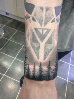 Other side of Forest tattoo