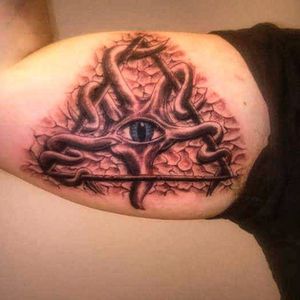 Illuminati all-seeing eye by Peanut #blackandgrey #eye #illuminati #illumineye #stone #symbol 