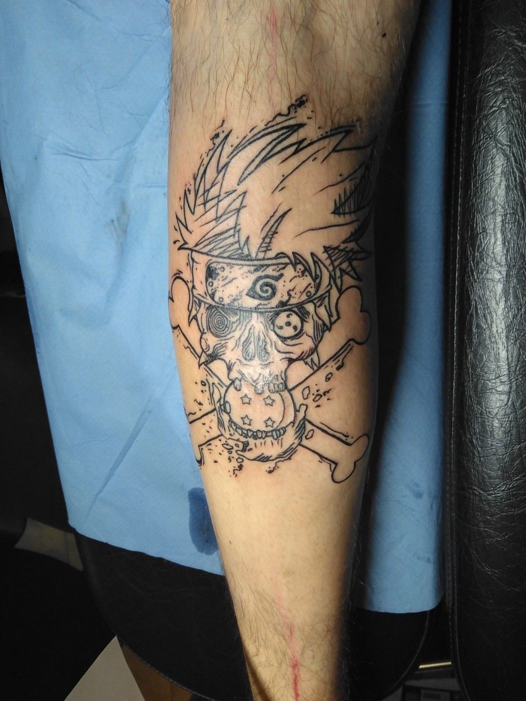 Tattoo Uploaded By Valentin Hego Narutotattoo Kakashi Skull Dragonball Onepiece Tattoodo