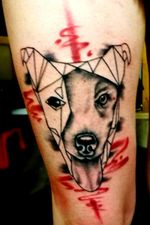 Her third tattoo #herdog #ilovedthatdog #memories #abstractrealism 