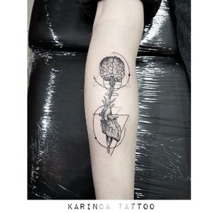 Brain to heart...Instagram: @karincatattoo #black #tattoo #heart #tattoos #brain #ink #tattooed #tattooer #tatted #tattoostudio #tattoolove #tattooart #istanbul #turkey #dövme #dövmeci #design #blackwork #dot #work #leg #girl #woman #line #fineline #specialdesign #special