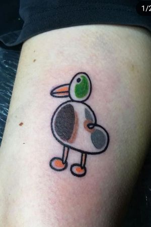 • duck •#duck #animal #animals #tattoo #tattoos #tattooapprentice #tattooart #minimaltattoo  