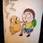 Jake and Morty Tattoo #jakethedog #rickandmortytattoo #cartoontattoo