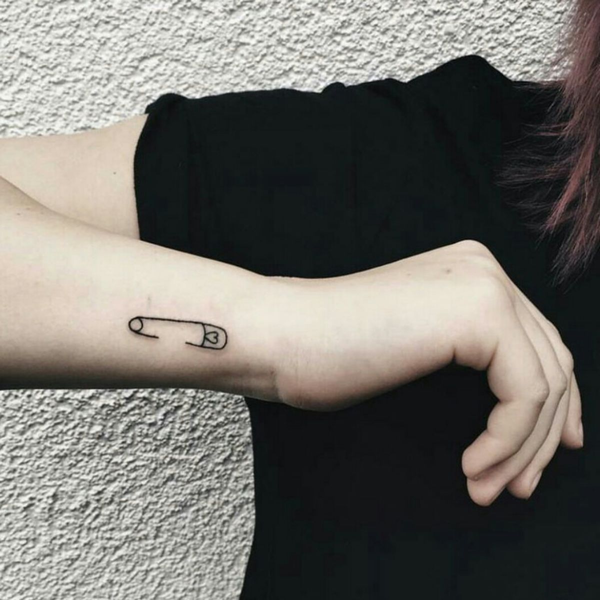 Tattoo uploaded by Julia Er • Safety pin done by Caro Walch ...