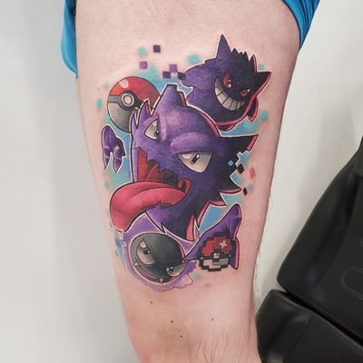 Pokémons Fantasmas  Pokemon sketch, Pokemon tattoo, Gengar pokemon