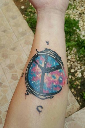 #yellow_claw #peace #space #ycnd #firsttattoo 