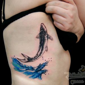 #tattoo #tattoos #ink #inkedgirls #inkedup #tattooftheday #fish #fishtattoo #coifish #whatercolor #worldfamousink #cheyenneprofessionaltattooequipment