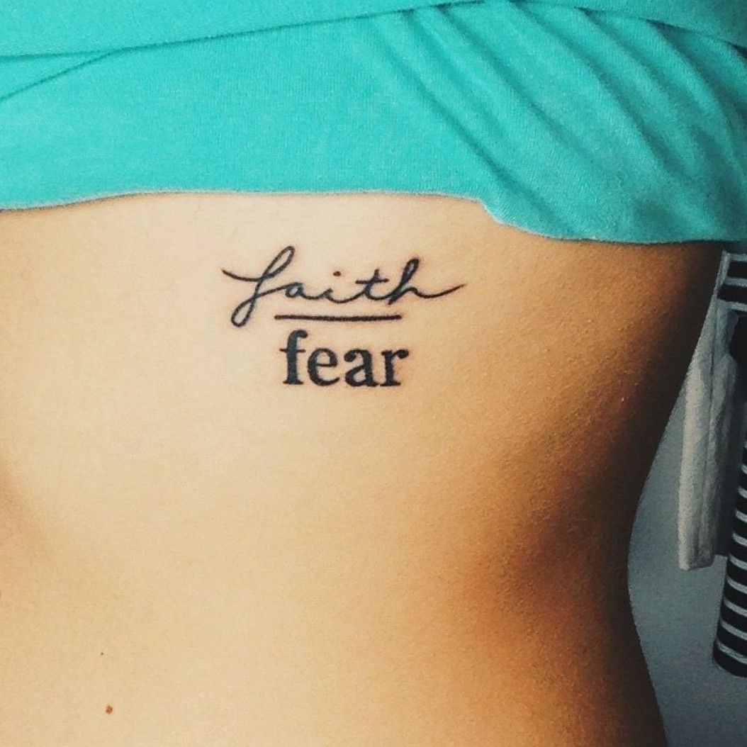 Faith Over Fear  Inspirational tattoos Scripture tattoos Strong tattoos