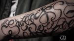 #中国 山羊刺青 成都制造 pc goat tattoo made in chengdu design by "pc" #blackandgreytattoo #blackandgrey #words #chicano #handwritting #letteringtattoo #lettering #script #scripttattoos 