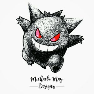 To complete the set is a Gengar!! I love his little red eyes 😍😍 